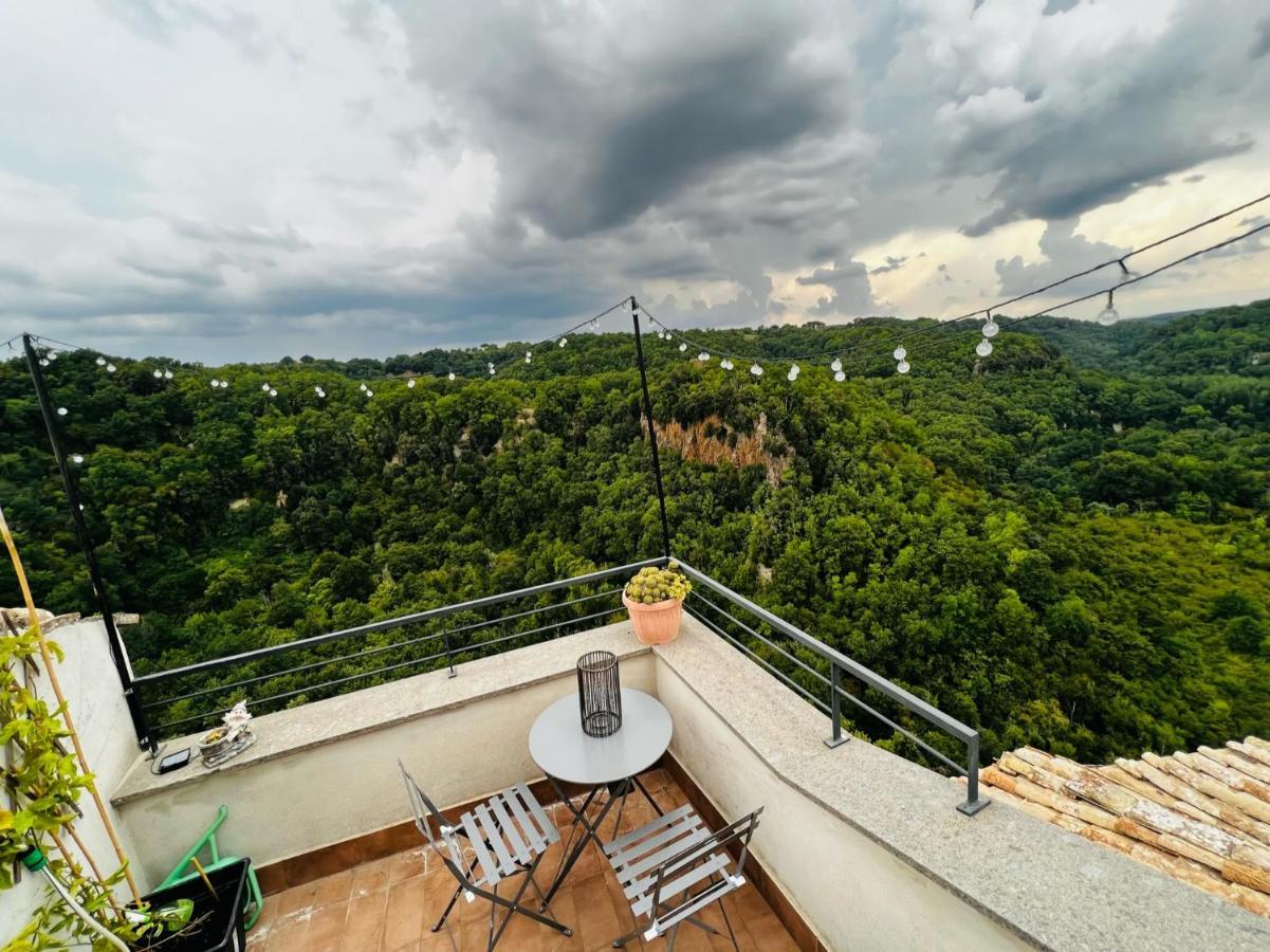 La Casa Sui Tetti -Calcata Appartement Buitenkant foto